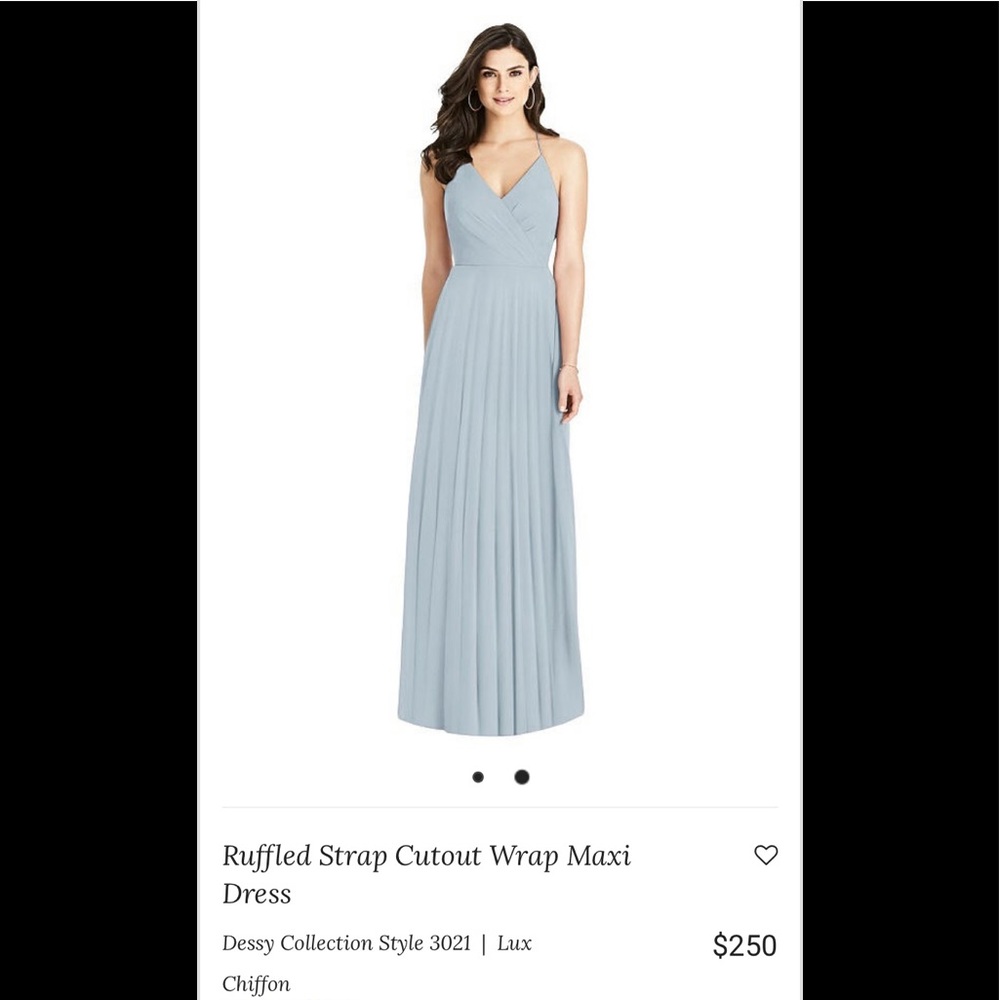 “Mist” Color Bridesmaid Dress